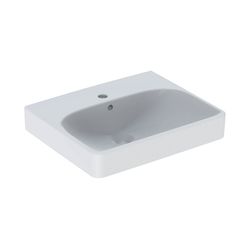 Geberit Smyle Square Handwaschbecken, 50x16x41cm, Hahnloch mittig, Überlauf sichtbar... GEBERIT-500256018 4025416383222 (Abb. 1)