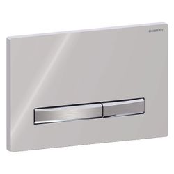 Geberit Drückerplatte Sigma50, 2-Mengen-Spülung, Square, Hochglanz verchromt, Metall... GEBERIT-115788212 4025416454373 (Abb. 1)