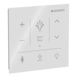 Geberit Wandbedienpanel für Geberit AquaClean Sela, Weiß/Glas... GEBERIT-147041SI1 4025416816218 (Abb. 1)