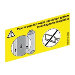 Geberit Hinweisaufkleber innenliegende Zirkulation... GEBERIT-965827001 4025416177012 (Abb. 1)