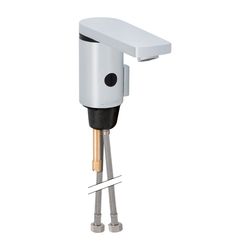 Geberit Typ 186 Waschtischarmatur Batteriebetrieb, mit Mischer, Griff, Hochglanz ver... GEBERIT-116256211 4025416741831 (Abb. 1)