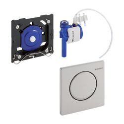 Geberit Mambo Drückerplatte Urinalsteuerung mit pneumatischer Spülauslösung, gebürst... GEBERIT-116013FW1 4025416940326 (Abb. 1)