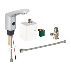 Geberit Typ 185 Waschtischarmatur Generatorbetrieb, Hochglanz verchromt, mit Unterti... GEBERIT-116365211 4025416149637 (Abb. 1)