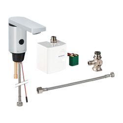 Geberit Typ 186 Waschtischarmatur Generatorbetrieb, Hochglanz verchromt, mit Unterti... GEBERIT-116366211 4025416149446 (Abb. 1)