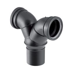 Geberit Silent db20 Doppelanschlussbogen 90 Grad d 90mm, d1 90mm... GEBERIT-308923141 4025416827160 (Abb. 1)