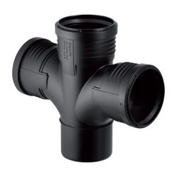 Geberit Silent-PP Bogenabzweig 87,5 Grad zweifach d 110mm, d1 110mm, d2 75mm... GEBERIT-390567141 4025416937586 (Abb. 1)