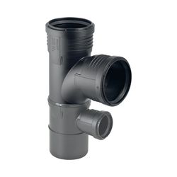 Geberit Silent-PP Kombibogenabzweig 87,5 Grad d 110mm, d1 110mm, d2 50mm... GEBERIT-390558141 4025416153337 (Abb. 1)
