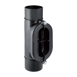 Geberit PE Reinigungsstück 90 Grad mit ovaler Serviceöffnung Außendurchmesser 200mm... GEBERIT-370454161 4025416035596 (Abb. 1)