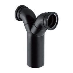 Geberit PE Doppelanschlussbogen 90 Grad für Wand-WC, d 110mm, d1 110mm... GEBERIT-367903161 4025416033073 (Abb. 1)