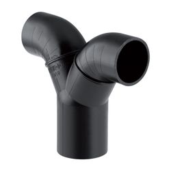 Geberit PE Doppelanschlussbogen 90 Grad für Manschette Außendurchmesser 56mm... GEBERIT-363472161 4025416024767 (Abb. 1)