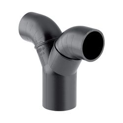 Geberit PE Doppelanschlussbogen 90 Grad für Manschette Außendurchmesser 56mm... GEBERIT-363472161 4025416024767 (Abb. 1)