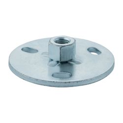 Geberit Grundplatte rund, Dreiloch, mit Gewindemuffe M10... GEBERIT-362837261 4025416023944 (Abb. 1)