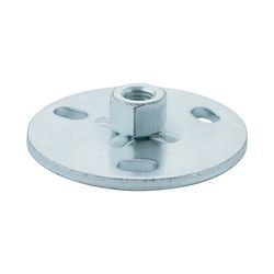 Geberit Grundplatte rund, Dreiloch, mit Gewindemuffe M10... GEBERIT-362837261 4025416023944 (Abb. 1)