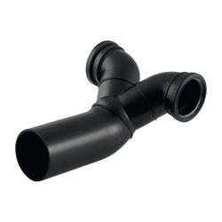 Geberit PE Doppelanschlussbogen 90 Grad gekröpft, für Wand-WC d 110mm, d1 90mm... GEBERIT-367485161 4025416031536 (Abb. 1)