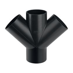 Geberit PE Abzweig 45 Grad 2-fach Außendurchmesser 110mm... GEBERIT-367235161 4025416031079 (Abb. 1)
