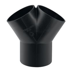 Geberit PE Hosenabzweig 2x 30 Grad, d 56mm, d1 56mm... GEBERIT-363465161 4025416024750 (Abb. 1)