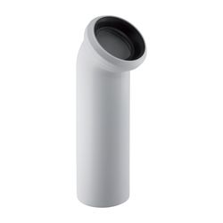 Geberit Anschlussbogen 45 Grad Außendurchmesser 110mm, Alpinweiß... GEBERIT-152611111 4025416019145 (Abb. 1)