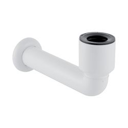 Geberit Anschlussbogen 90° für Urinal, mit Wandrosette Außendurchmesser 50mm, weiß-a... GEBERIT-152231111 4025416018254 (Abb. 1)