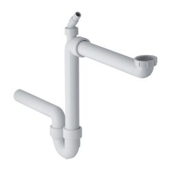Geberit Siphon Rohrbogengeruchsverschluss für Spülbecken Raumspar-Siphon Winkelschla... GEBERIT-152819111 4025416022220 (Abb. 1)