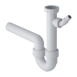 Geberit Siphon Rohrbogengeruchsverschluss für Spülbecken, Winkelschlauchtülle Abgang... GEBERIT-152711111 4025416001065 (Abb. 1)