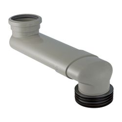 Geberit PVC Versprungbogen d 90mm, di 100–105,6mm, Grau... GEBERIT-388350291 4025416758488 (Abb. 1)