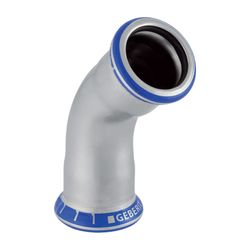 Geberit Mapress Edelstahl Bogen LABS-frei, 45 Grad, d 108mm... GEBERIT-82611 4024723826118 (Abb. 1)