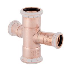 Geberit Mapress Kupfer Kreuzstück 30 Grad reduziert d 18mm, d1 15mm... GEBERIT-61404 4024723614043 (Abb. 1)