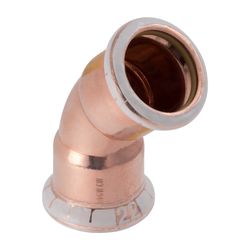 Geberit Mapress Kupfer Bogen, Gas, 45 Grad, Außendurchmesser 35mm... GEBERIT-34518 4024723345183 (Abb. 1)
