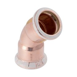 Geberit Mapress Kupfer Bogen, Gas, 45 Grad, Außendurchmesser 35mm... GEBERIT-34518 4024723345183 (Abb. 1)