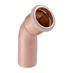 Geberit Mapress Kupfer Bogen mit Einschubende Gas 45 Grad, Außendurchmesser 42mm... GEBERIT-34526 4024723345268 (Abb. 1)