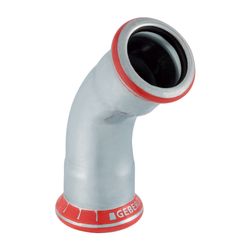 Geberit Mapress C-Stahl Bogen 45 Grad, Außendurchmesser 22mm... GEBERIT-20604 4024723206040 (Abb. 1)