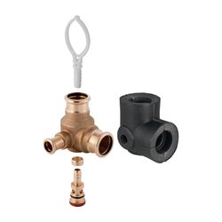 Geberit Mapress Anschlussset für innenliegende Zirkulation, d 35mm, d1 15mm, Rotguss ble... GEBERIT-61276 4024723612766 (Abb. 1)