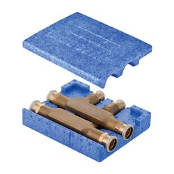 Geberit Mapress Kreuzungs-T-Stück mit Dämmbox CC752S, d 15mm, d1 15mm, d2 15mm... GEBERIT-63113 4024723631132 (Abb. 1)