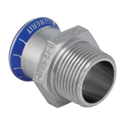 Geberit Mapress Edelstahl Übergang mit Außengewinde LABS-frei, d 88.9mm, R 3"... GEBERIT-81724 4024723817246 (Abb. 1)