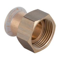 Geberit Mapress Kupfer Übergang mit Überwurfmutter, d 28mm, di 20mm, G 1", Rotguss bleif... GEBERIT-65046 4024723650461 (Abb. 1)