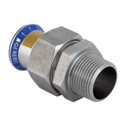 Geberit Mapress Edelstahl Übergangsverschraubung mit Außengewinde, Überwurfmutter aus Cr... GEBERIT-34432 4024723344322 (Abb. 1)