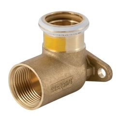 Geberit Mapress Kupfer Anschlusswinkel 90 Grad Gas CW602N, d 15mm, Rp 1/2″, L1 4,3cm... GEBERIT-34731 4024723347316 (Abb. 1)