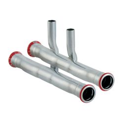 Geberit Mapress C-Stahl Set Anschluss-T-Stück für Vor-/Rücklauf Außendurchmesser 18mm... GEBERIT-24003 4024723240037 (Abb. 1)