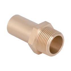 Geberit Mapress Kupfer Übergang mit Außengewinde, Einschubende, d 15mm, R 1/2″, Rotguss ... GEBERIT-61932 4024723619321 (Abb. 1)