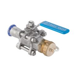 Geberit Mapress Edelstahl Kugelhahn mit Betätigungshebel, Schlauchanschluss, geflanscht ... GEBERIT-92112 4024723921127 (Abb. 1)