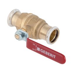 Geberit Mapress Kugelhahn NPW mit Betätigungshebel Außendurchmesser 18mm, 16 bar... GEBERIT-94923 4024723949237 (Abb. 1)