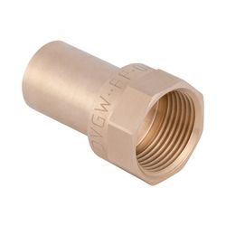 Geberit Mapress Kupfer Übergang mit Innengewinde, Einschubende, d 22mm, Rp 1/2″, Rotguss... GEBERIT-63561 4024723635611 (Abb. 1)