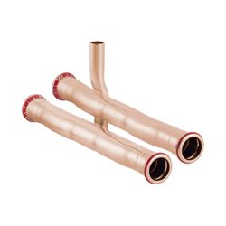 Geberit Mapress Kupfer Set Anschluss-T-Stück für Rücklauf d 18mm, d1 15mm... GEBERIT-23616 4024723236160 (Abb. 1)