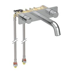 Geberit ONE Waschtischarmatur rundes Design, Wandmontage Länge 16,5cm Zweigriffmisch... GEBERIT-116460211 4025410572349 (Abb. 1)