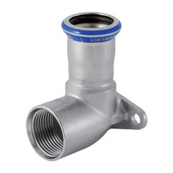 Geberit Mapress Edelstahl Anschlusswinkel 90 Grad d 22mm, Rp 1/2″, L1 4,7cm... GEBERIT-33406 4024723334064 (Abb. 1)
