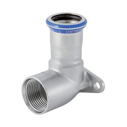 Geberit Mapress Edelstahl Anschlusswinkel 90 Grad d 22mm, Rp 1/2″, L1 4,7cm... GEBERIT-33406 4024723334064 (Abb. 1)