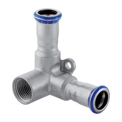 Geberit Mapress Edelstahl Eckanschlusswinkel 90 Grad d 22mm, Rp 1/2″, d1 22mm, L1 6,2cm... GEBERIT-33520 4025410123329 (Abb. 1)