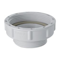 Geberit Reduktion mit Flachdichtung Rohrgewinde G 2"xRohrgewinde G 1 1/2", Alpinweiß... GEBERIT-213906111 4025416026273 (Abb. 1)
