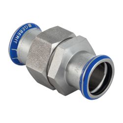 Geberit Mapress Edelstahl Verschraubung mit Überwurfmutter aus Chrom-Nickel-Stahl d 28mm... GEBERIT-35393 4024723353935 (Abb. 1)