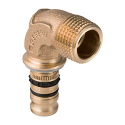 Geberit Mepla Übergangsbogen 90 Grad mit Außengewinde, d 26mm, R 1″, Rotguss bleifre... GEBERIT-603254005 4025416679363 (Abb. 1)